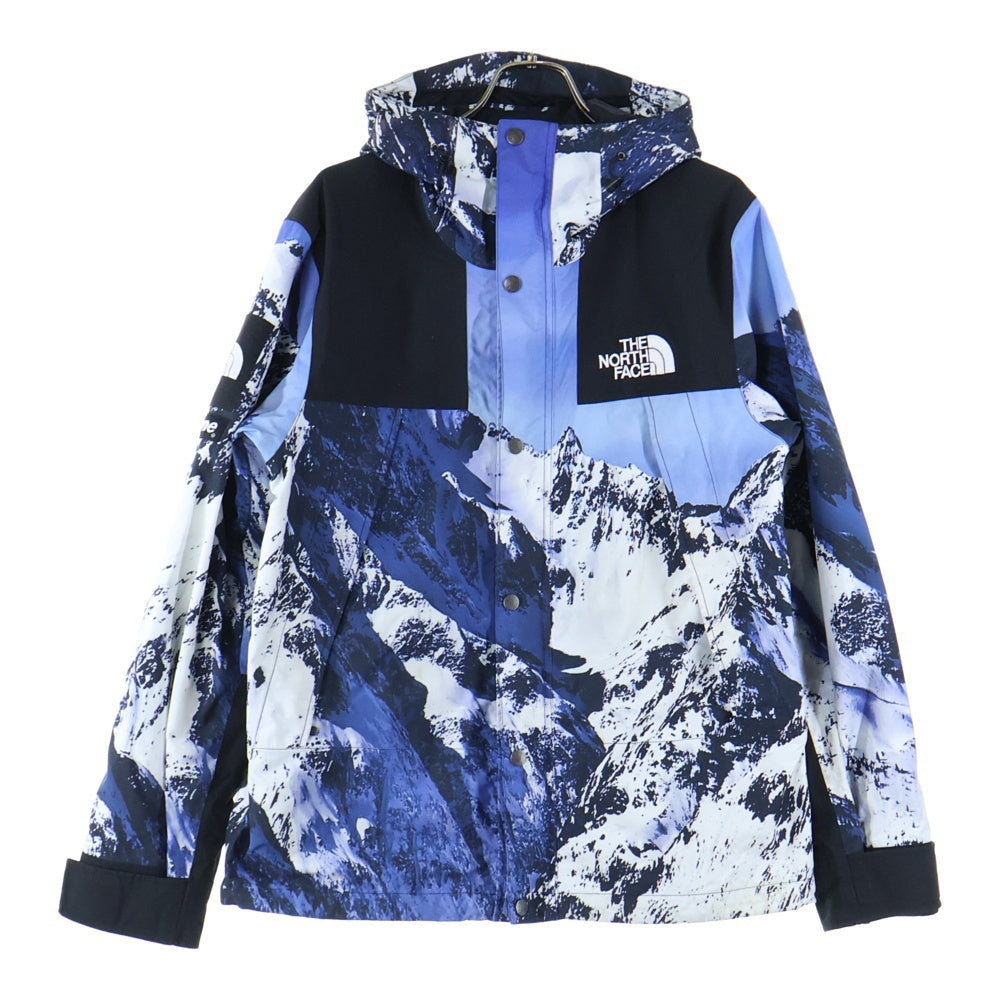 SUPREME(シュプリーム) 17AW ×THE NORTH FACE Mountain Parka ザノースフェイス 雪山 マウンテンパーカー ナイロンジャケット ブルー/ブラック NP61701I