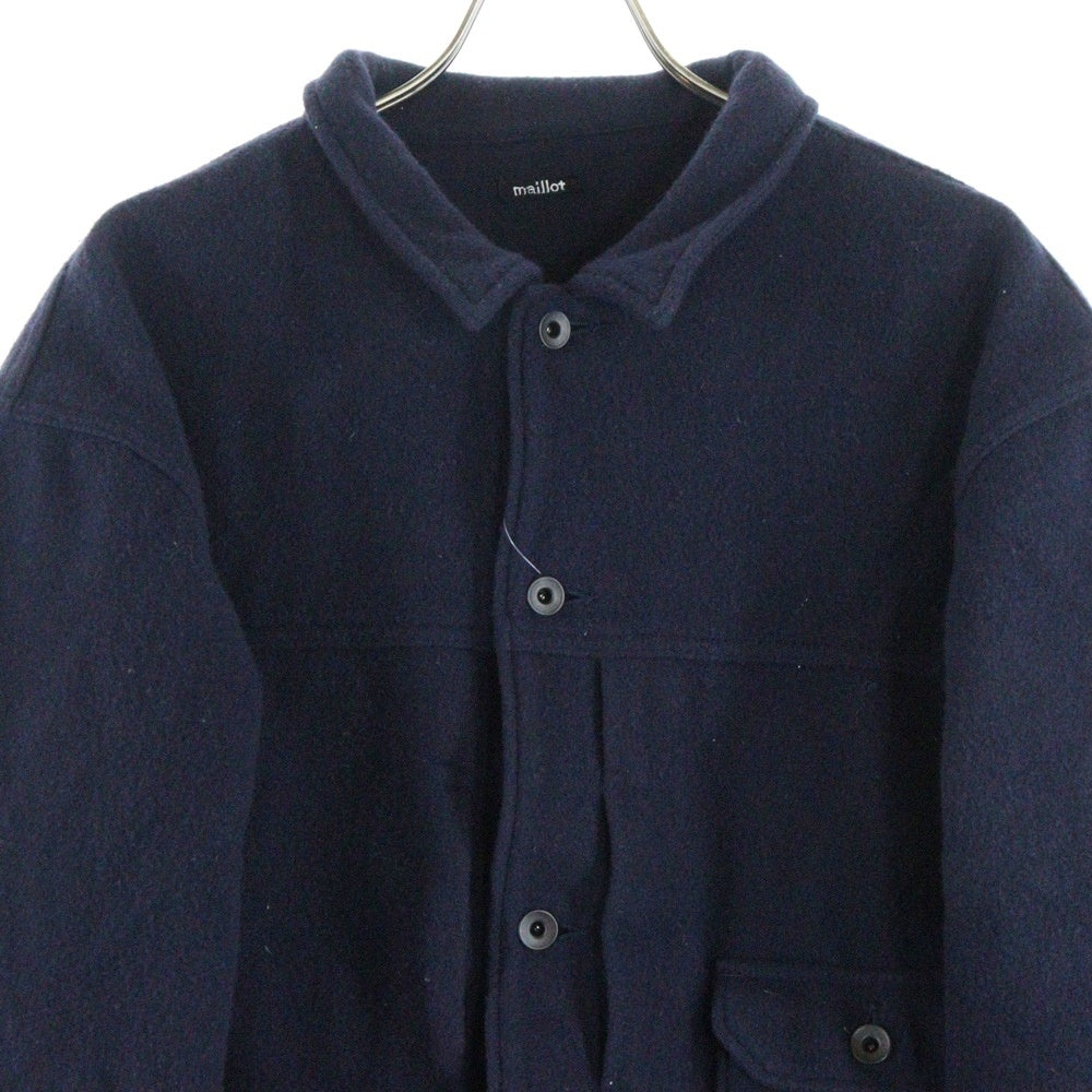 MAILLOT(マイヨ) MATURE WOOL G JACKET マチュア ウール ジー ボタンジャケット ネイビー MAO-17139