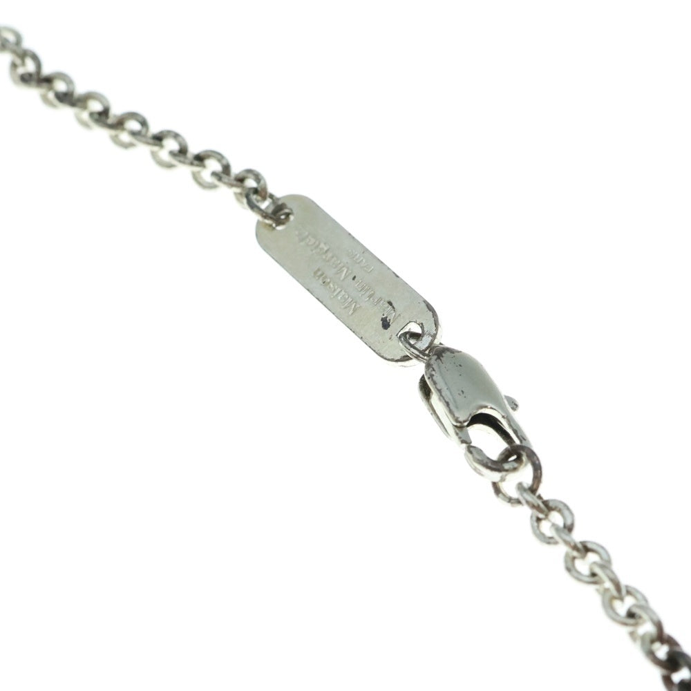 Maison Margiela 11(メゾンマルジェラ11) ロゴプレート付き キャップモチーフ チェーンネックレス シルバー