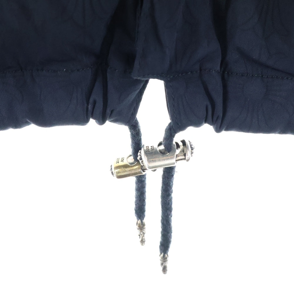 CHROME HEARTS(クロムハーツ) RIGGINS FBRC VJ N バック英字プリント CHプラス総柄 ナイロンコーチジャケット ブルゾン ブラック