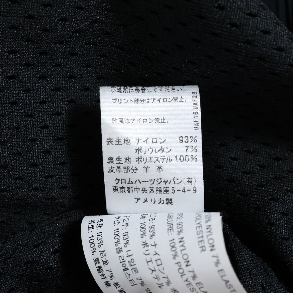 CHROME HEARTS(クロムハーツ) RIGGINS FBRC VJ N バック英字プリント CHプラス総柄 ナイロンコーチジャケット ブルゾン ブラック