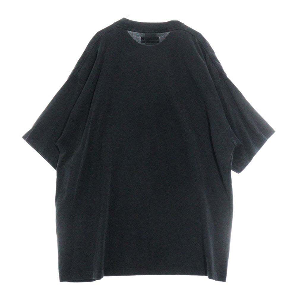 VETEMENTS(ヴェトモン) XXXL PARIS LOGO T-SHIRT フロントパリスロゴ オーバーサイズ クルーネック 半袖Tシャツ カットソー ブラック UE64TR370B