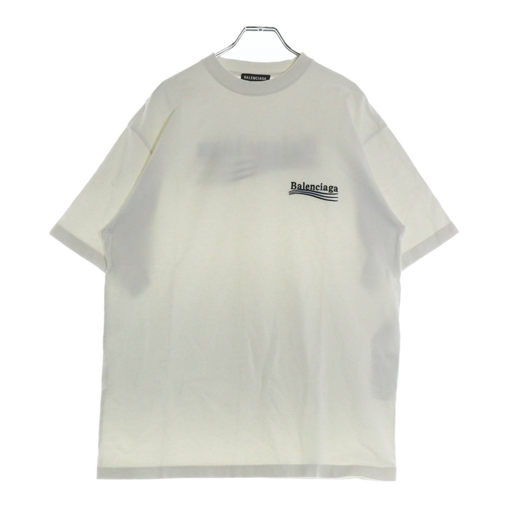 BALENCIAGA(バレンシアガ) 22SS POLITICAL CAMPAIGN LARGE FIT TEE ポリティカルキャンペーンロゴ クルーネック 半袖Tシャツ カットソー 641675 TKVJ1