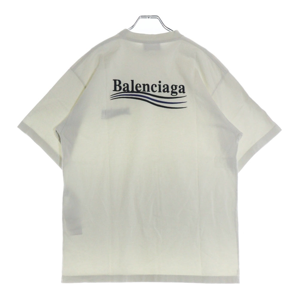 BALENCIAGA(バレンシアガ) 22SS POLITICAL CAMPAIGN LARGE FIT TEE ポリティカルキャンペーンロゴ クルーネック 半袖Tシャツ カットソー 641675 TKVJ1