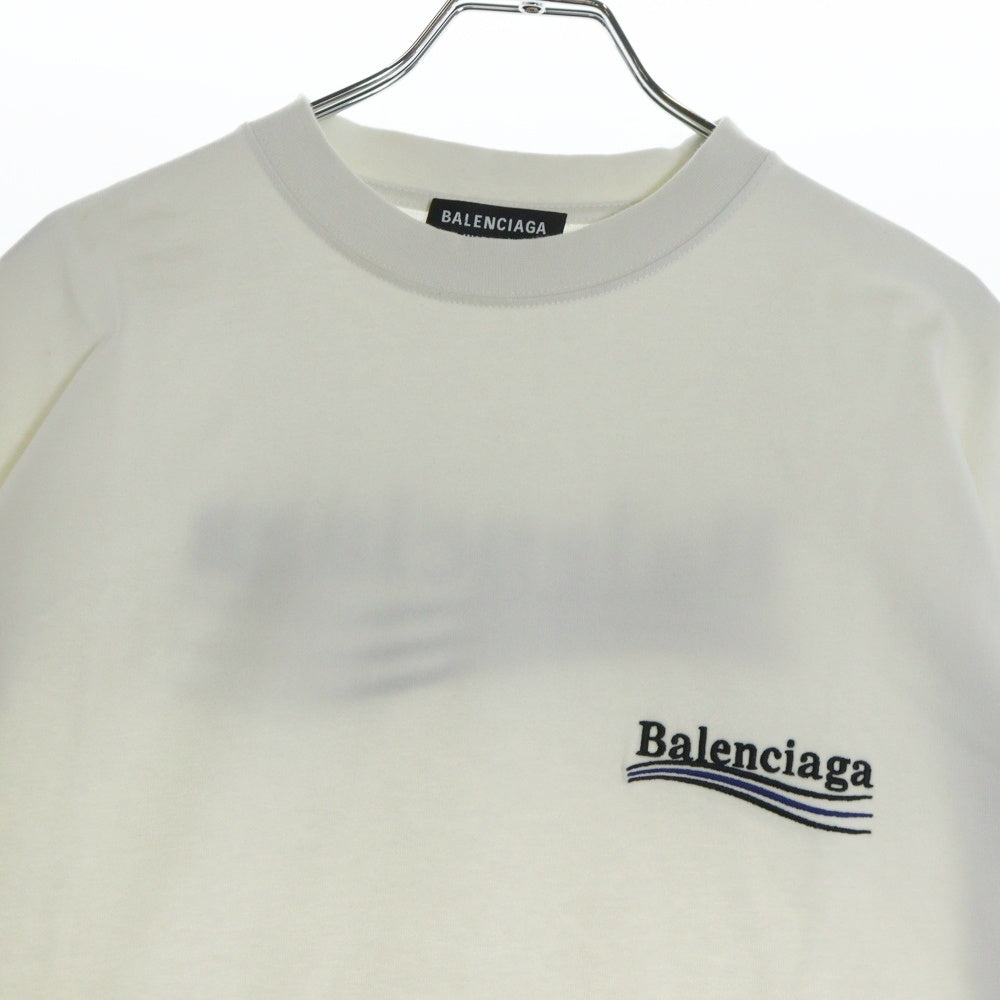 BALENCIAGA(バレンシアガ) 22SS POLITICAL CAMPAIGN LARGE FIT TEE ポリティカルキャンペーンロゴ クルーネック 半袖Tシャツ カットソー 641675 TKVJ1