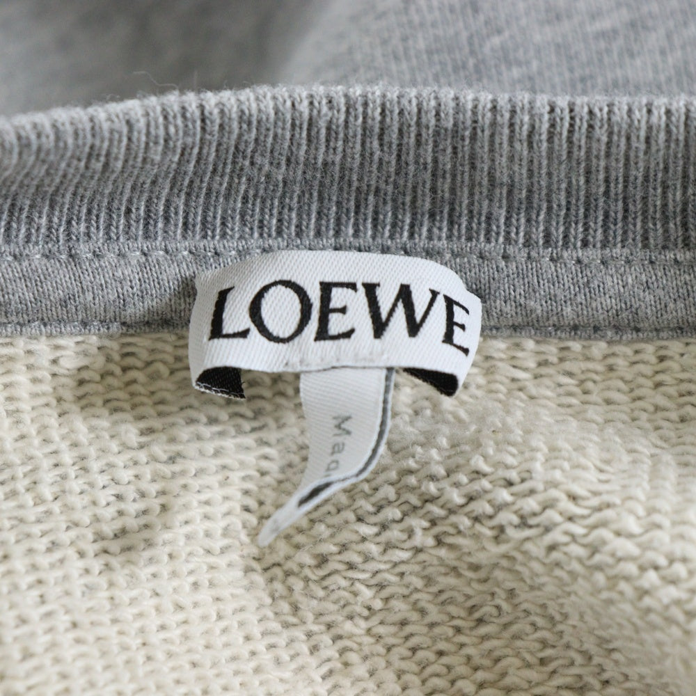 LOEWE(ロエベ) REGULAR FIT SWEATSHIRT フロントロゴ レギュラーフィット クルーネック スウェット トレーナー グレー H526Y24J26