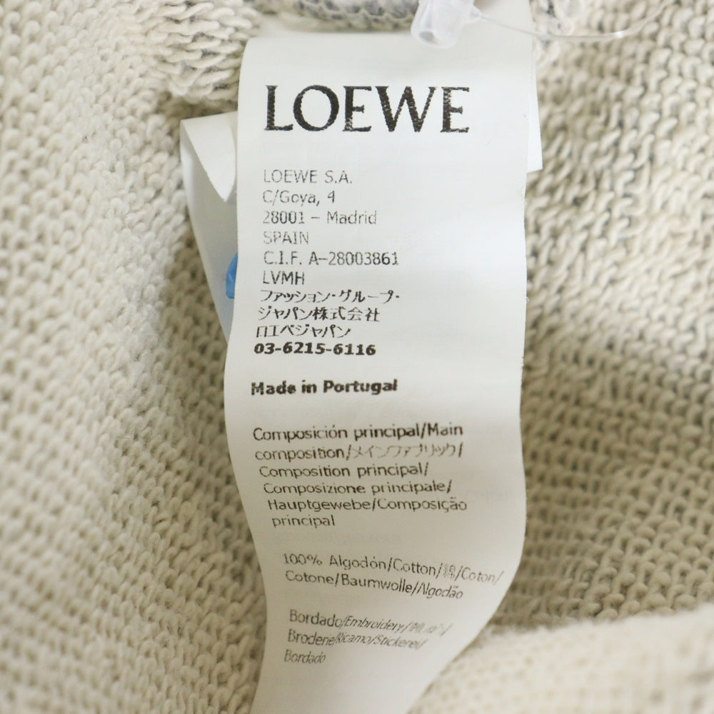 LOEWE(ロエベ) REGULAR FIT SWEATSHIRT フロントロゴ レギュラーフィット クルーネック スウェット トレーナー グレー H526Y24J26