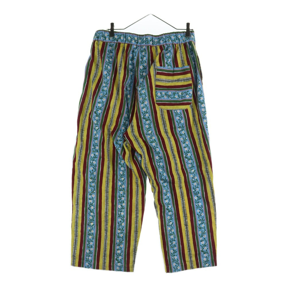 Sasquatchfabrix.(サスクワッチファブリックス) 25SS EASY PANTS MEXICAN FLOWER STRIPE -SUN FLOWER- メキシカンフラワーストライプ イージーパンツ サンフラワー