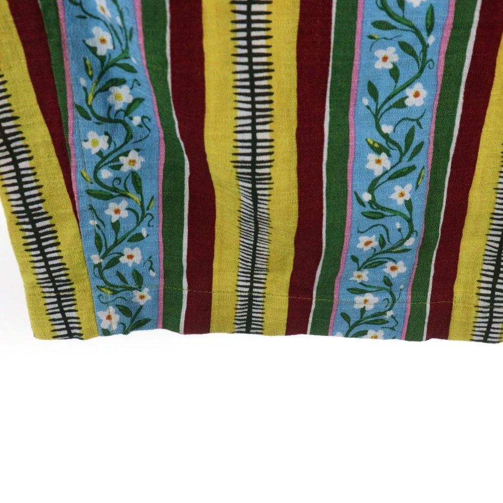 Sasquatchfabrix.(サスクワッチファブリックス) 25SS EASY PANTS MEXICAN FLOWER STRIPE -SUN FLOWER- メキシカンフラワーストライプ イージーパンツ サンフラワー