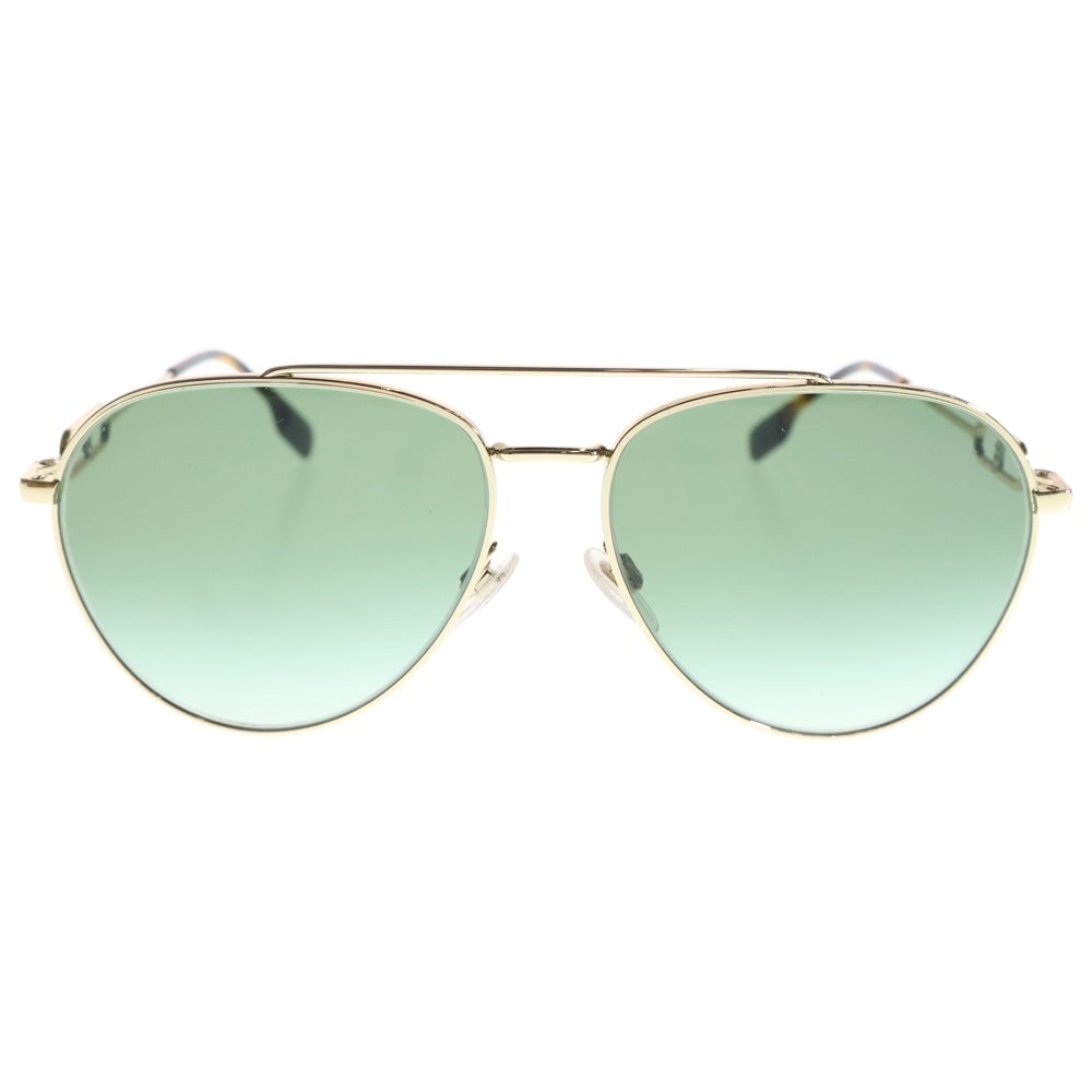 BURBERRY(バーバリー) ティアドロップ メタルフレーム サングラス メガネ 眼鏡 ゴールド B3128