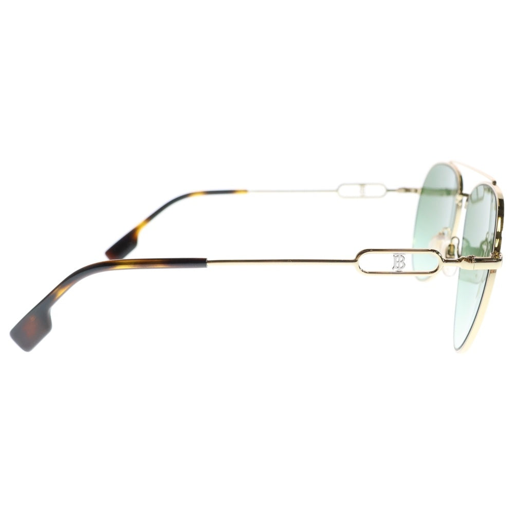 BURBERRY(バーバリー) ティアドロップ メタルフレーム サングラス メガネ 眼鏡 ゴールド B3128