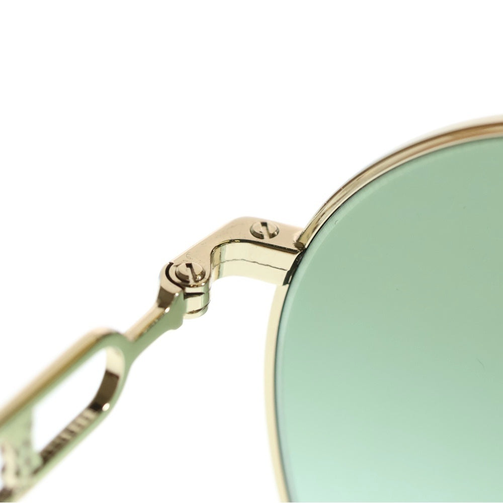 BURBERRY(バーバリー) ティアドロップ メタルフレーム サングラス メガネ 眼鏡 ゴールド B3128
