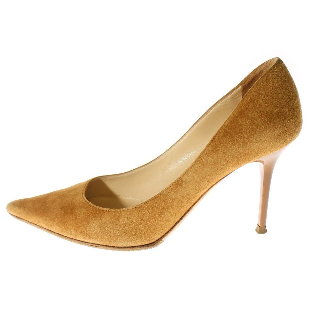 JIMMY CHOO(ジミーチュウ) AGNES アグネス ポインテッドトゥ スウェード ハイヒール パンプス レディース ブラウン