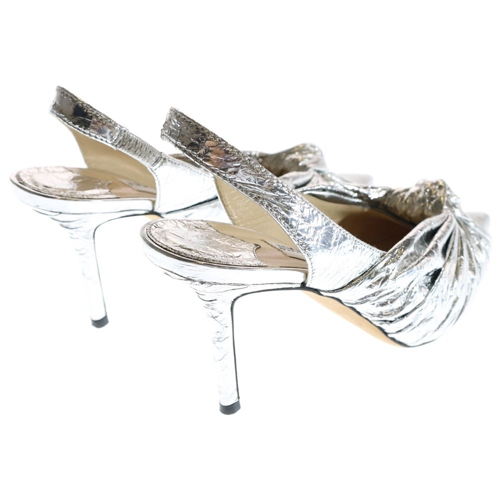 JIMMY CHOO(ジミーチュウ) ANNABELL アナベル スリングバック ポインテッドトゥ ハイヒール パンプス レディース シルバー