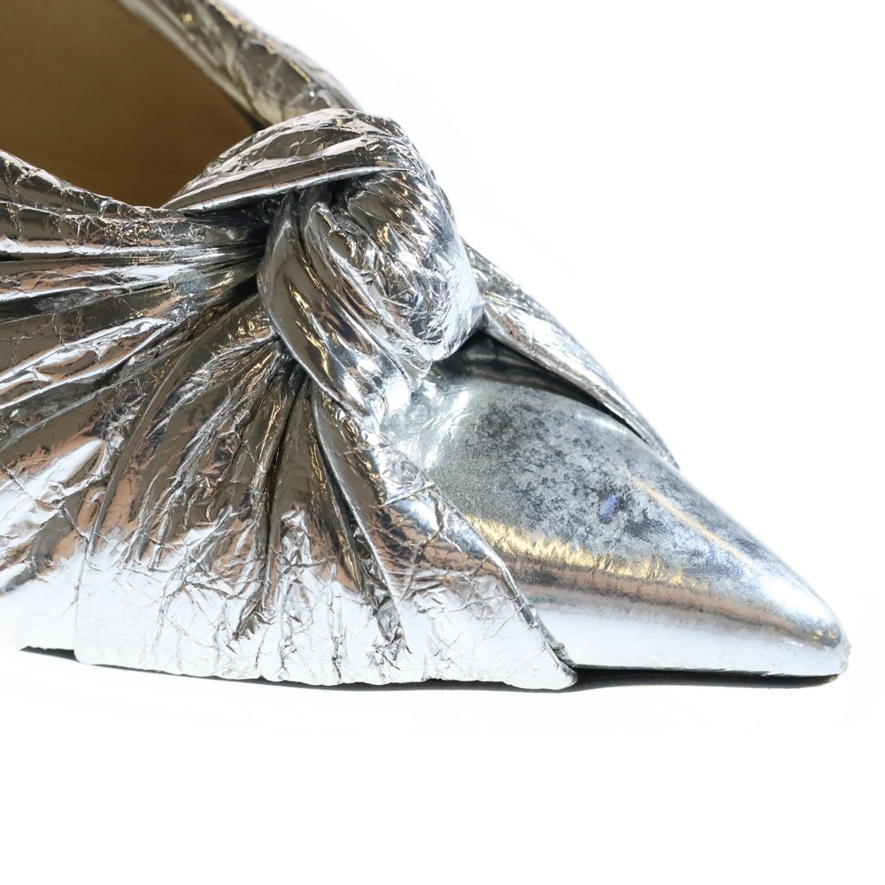 JIMMY CHOO(ジミーチュウ) ANNABELL アナベル スリングバック ポインテッドトゥ ハイヒール パンプス レディース シルバー