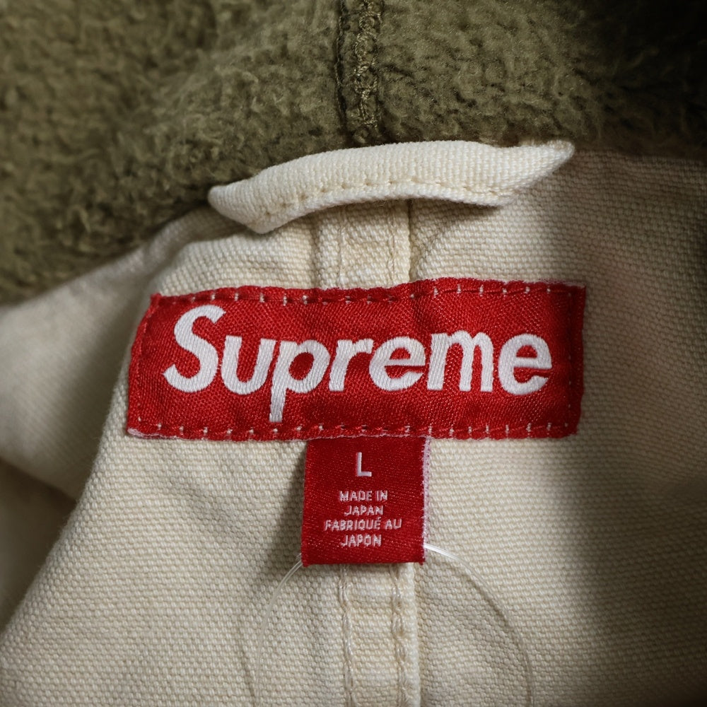 SUPREME(シュプリーム) 25SS Worn Hooded Chore Coat 日本製 カモ柄ウォーンフーデッド チョアコート ベージュ/カーキ