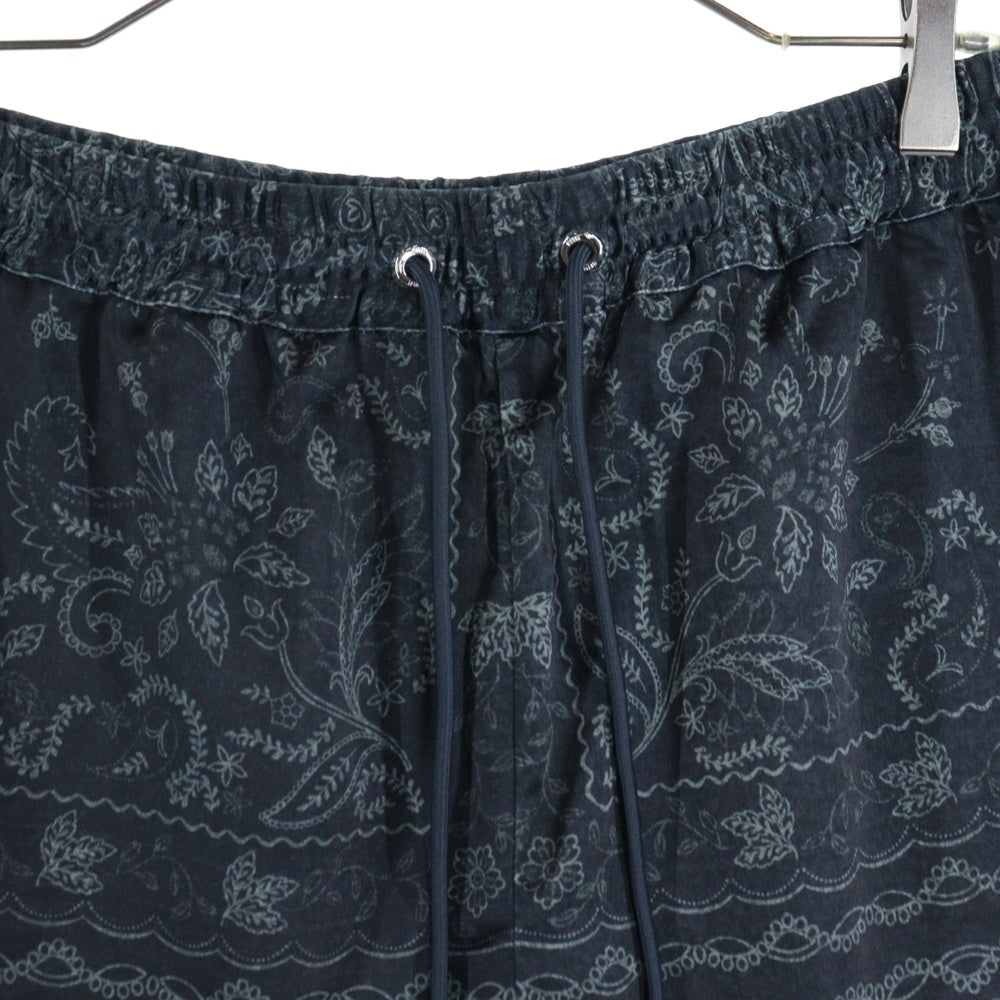 KITH(キス) PANELLE BANDANA ACTIVE SHORT バンダナパネル アクティブショーツ ハーフパンツ ブラック KHM060969