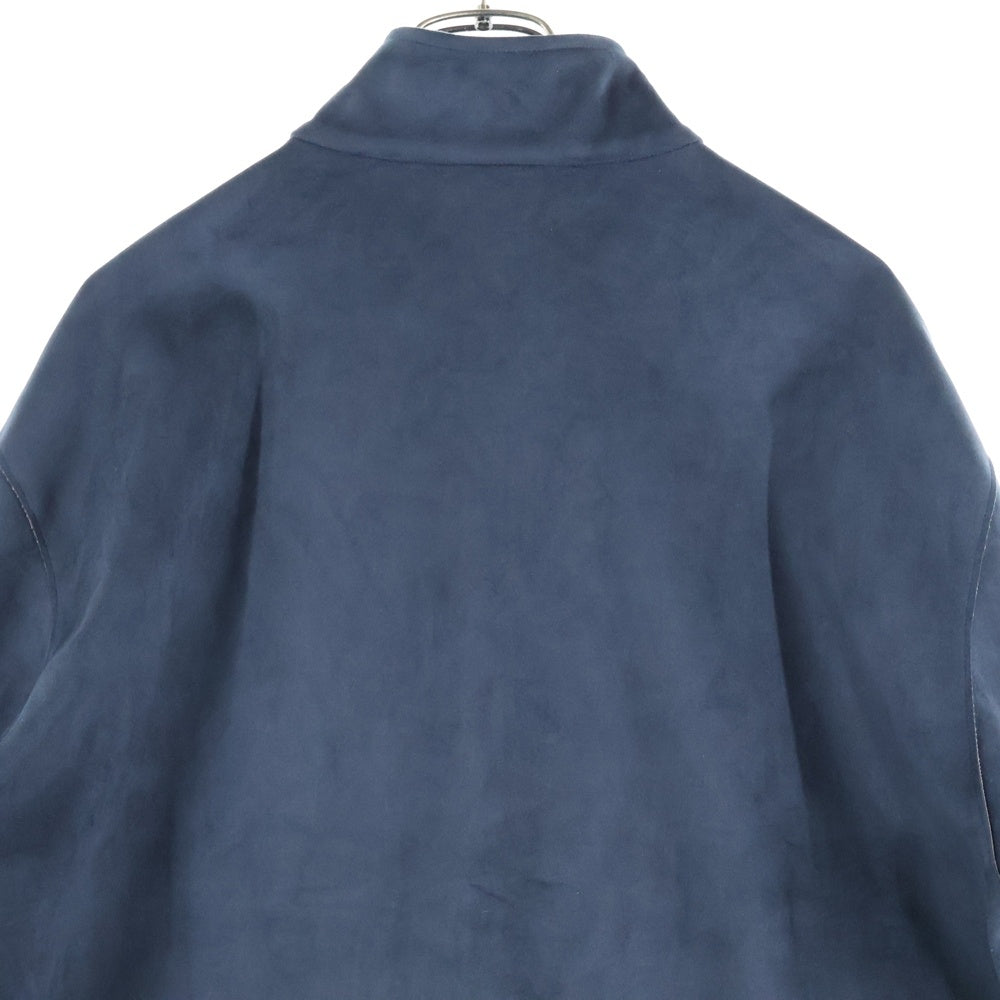 KITH(キス) 24AW BONDED MICROSUEDE ALI TRACK JACKET ロゴ刺繍 ボンデッド マイクロスエード トラックジャケット ダークグレー KHM010664