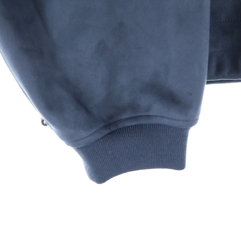 KITH(キス) 24AW BONDED MICROSUEDE ALI TRACK JACKET ロゴ刺繍 ボンデッド マイクロスエード トラックジャケット ダークグレー KHM010664