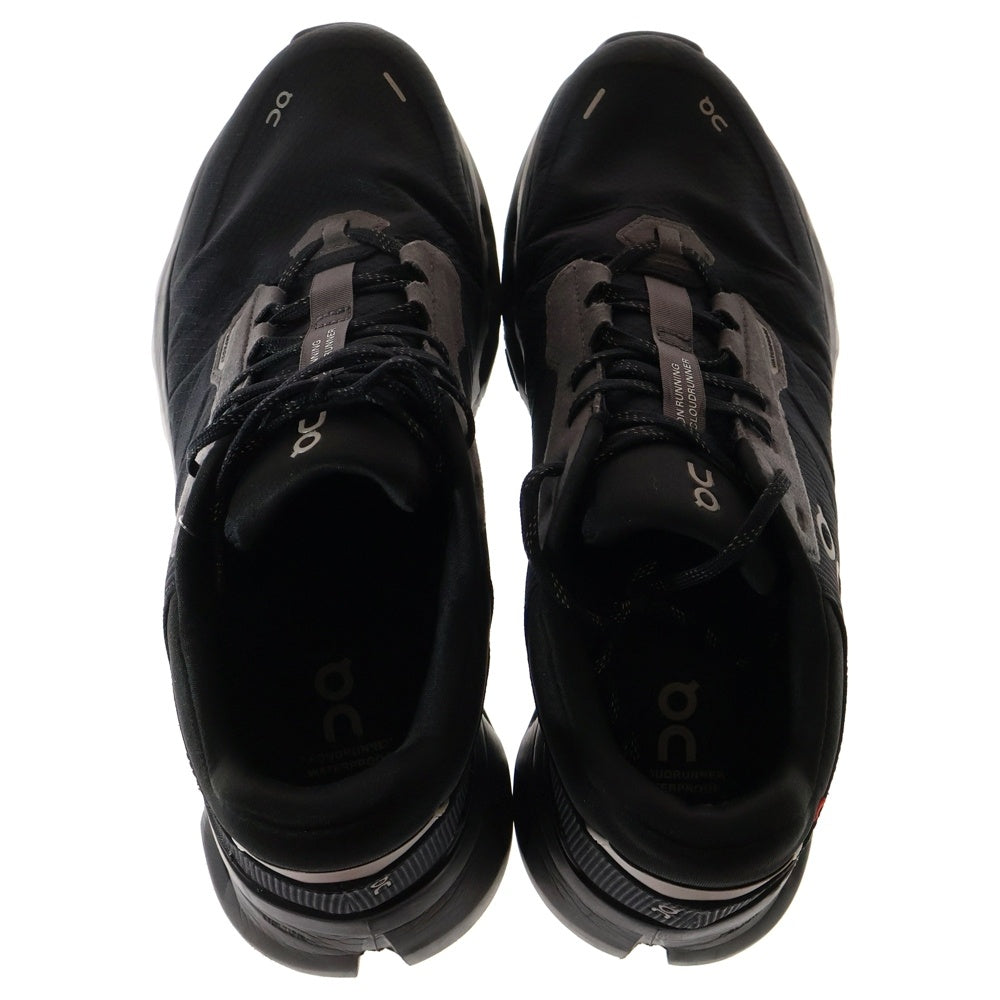 On(オン) CLOUDRUNNER 2 WATERPROOF クラウドランナー2ウォータープルーフ ローカットスニーカー ランニングシューズ ブラック US10.5/28.5cm 3ME10152130