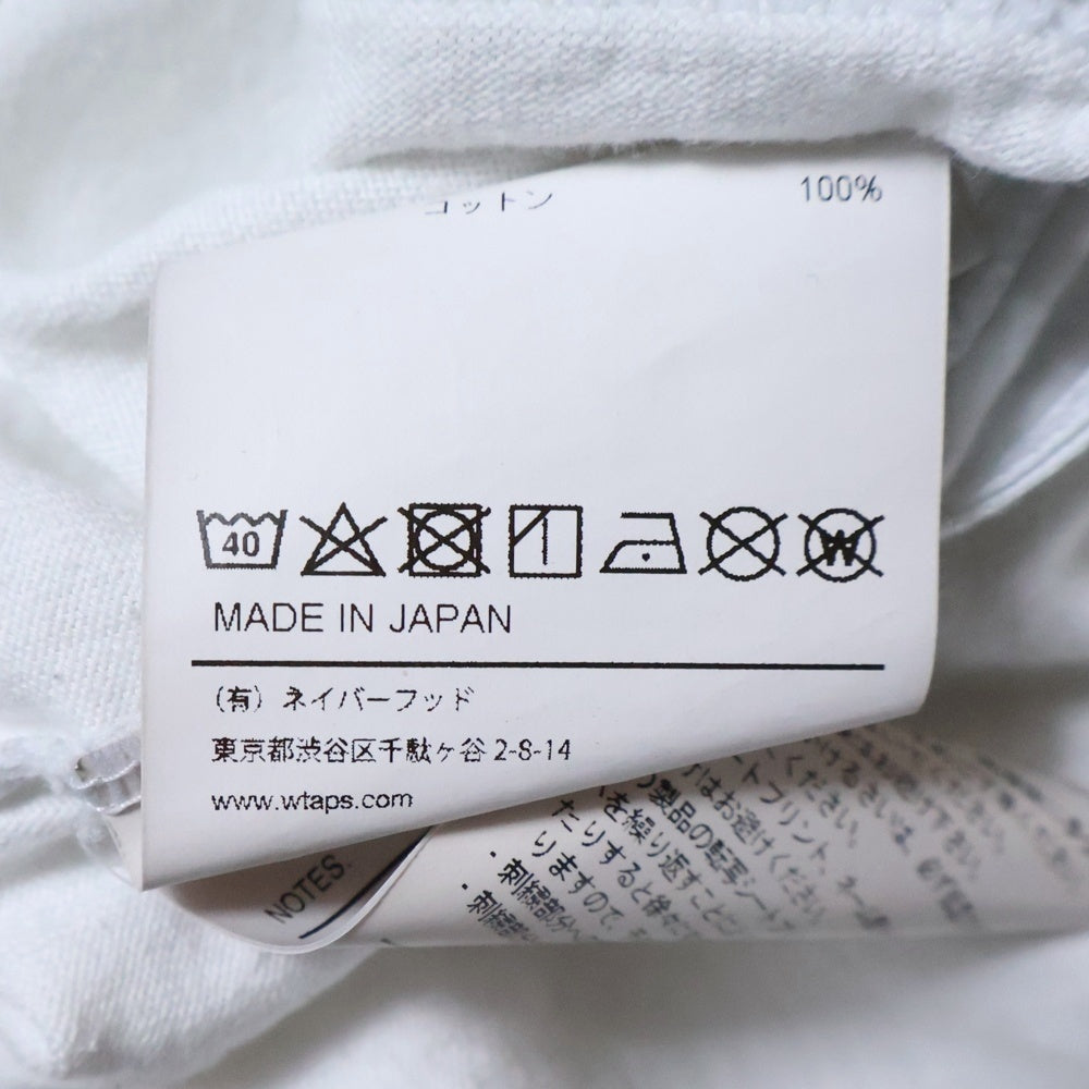 WTAPS(ダブルタップス) 23SS SIGN SS COTTON サイン ショートスリーブ コットン クルーネック半袖Tシャツ カットソー ホワイト 231ATDT-CSM28