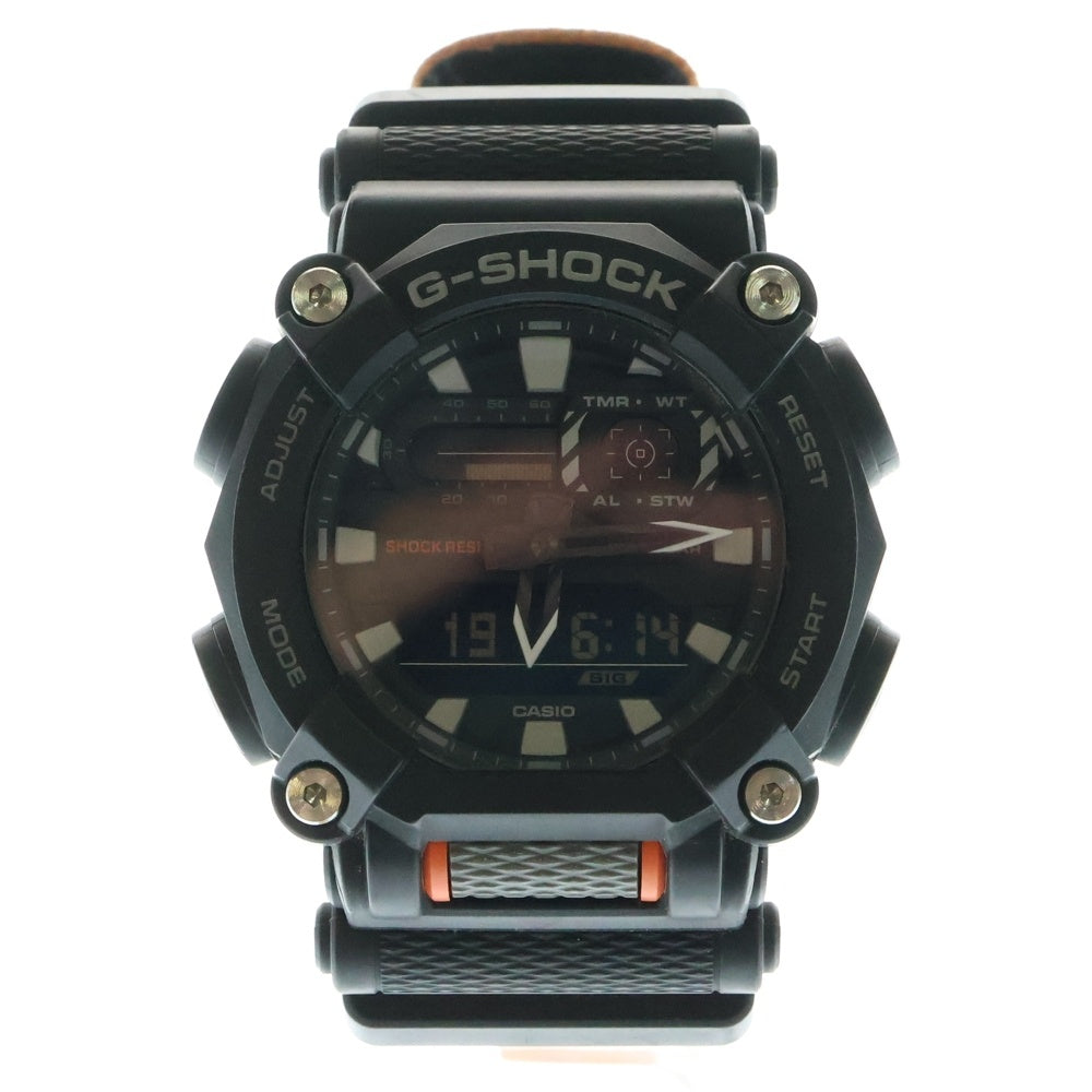 CASIO G-SHOCK(カシオ ジーショック) ソーラー アナデジ 20気圧防水 腕時計 ブラック/オレンジ GA-900C-1A4JF