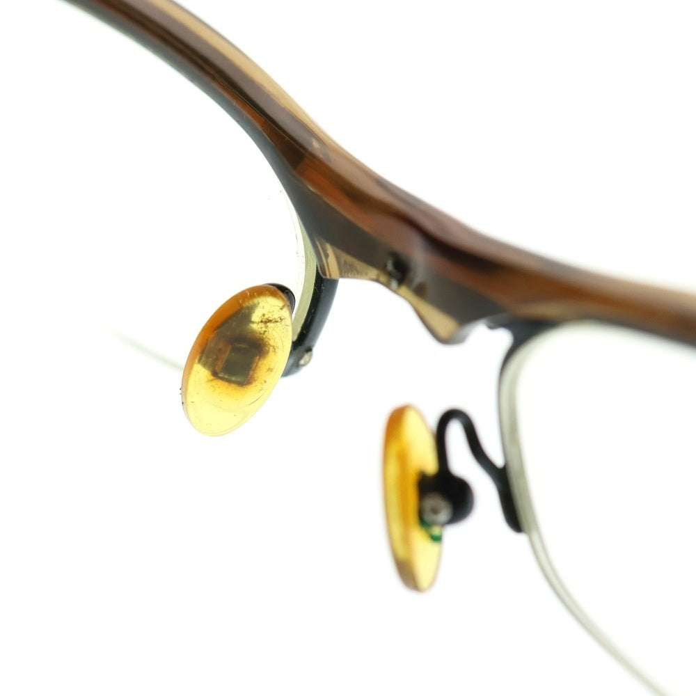 ALOOK(アルク) スクエア フレーム 眼鏡 アイウェア ブラウン ALK-1916