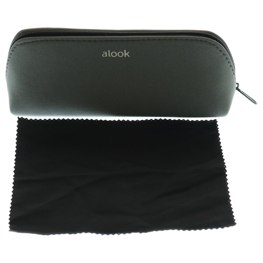 ALOOK(アルク) スクエアフレーム 眼鏡 アイウェア ブラウン