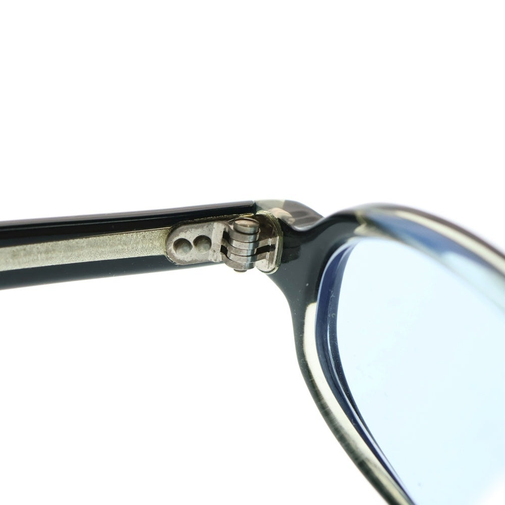 NICOLE CLUB(ニコル クラブ) オーバルフレーム サングラス 眼鏡 アイウェア ブラック/シルバー 1110