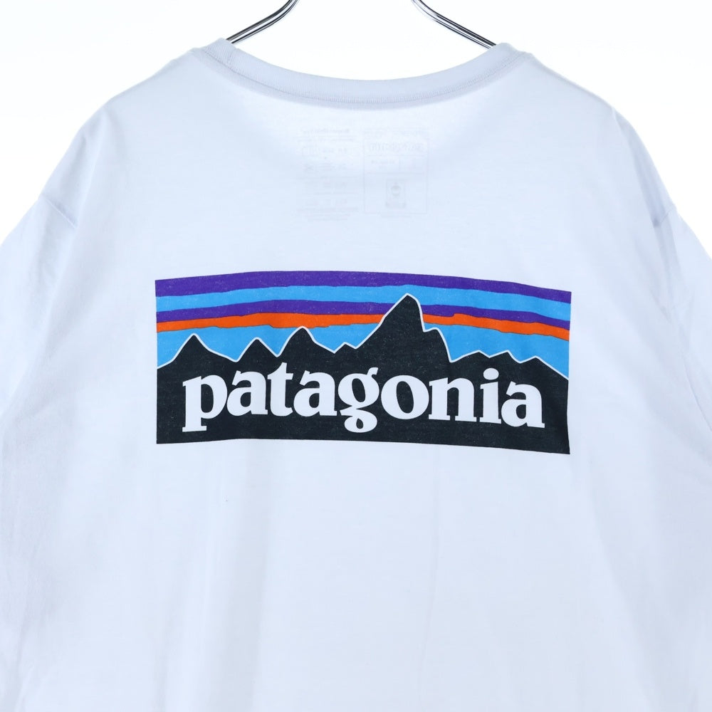 PATAGONIA(パタゴニア) REGULAR FIT レギュラーフィット 両面プリント クルーネック 半袖Tシャツ カットソー ホワイト STY38504SP21