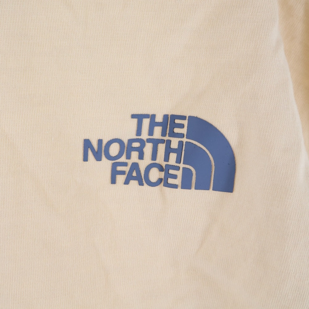 THE NORTH FACE(ザノースフェイス) 両面ロゴプリント クルーネック 半袖Tシャツ カットソー ベージュ NT7UM20D