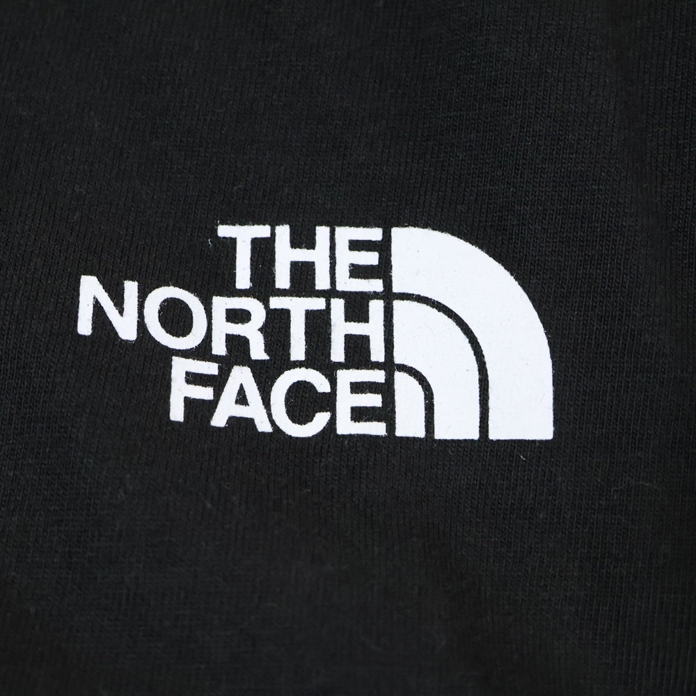 THE NORTH FACE(ザノースフェイス) 両面ロゴプリント クルーネック 半袖Tシャツ カットソー ブラック NT7UP47A