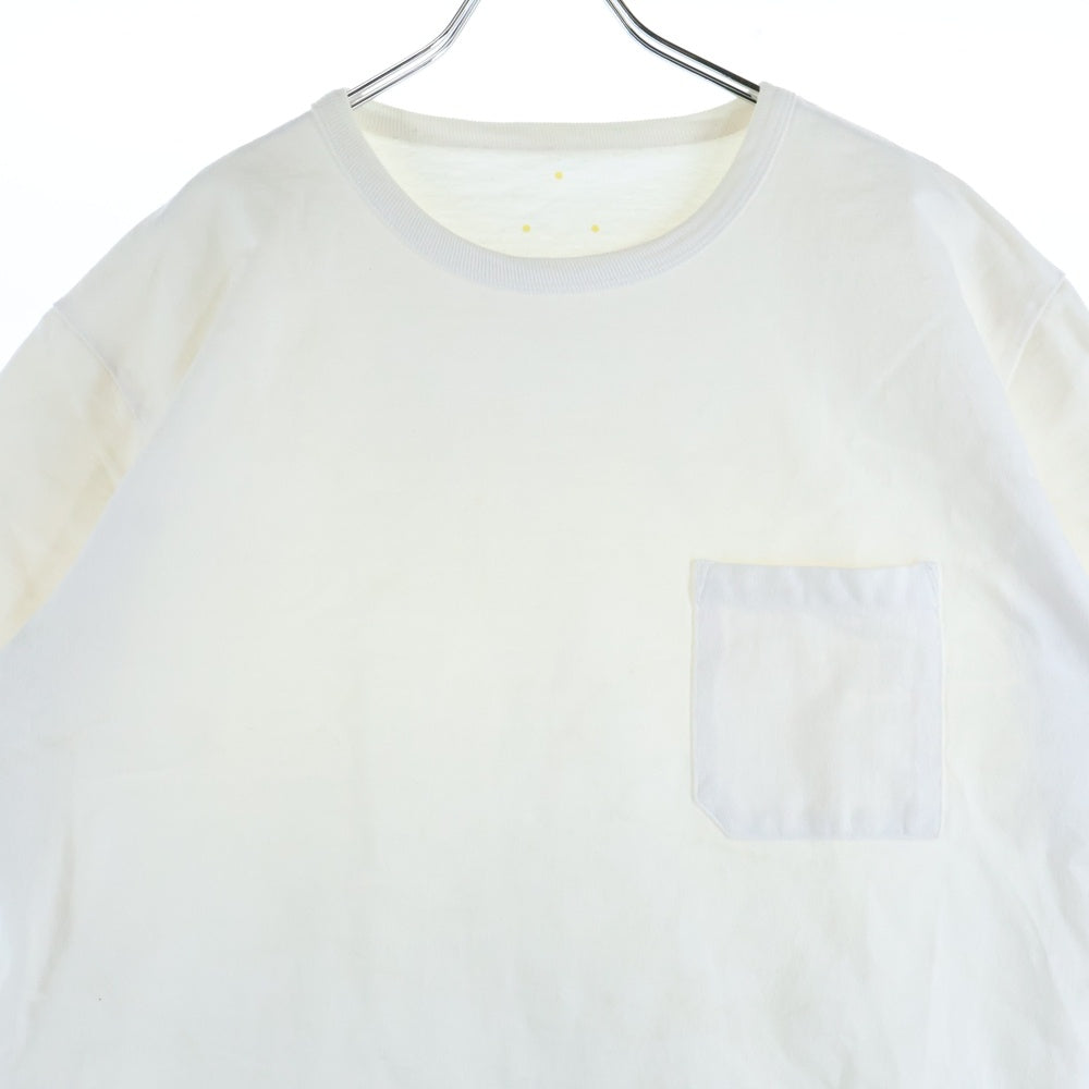 WORK NOT WORK(ワークノットワーク) スーパーヘビーウェイト ポケット 半袖Tシャツ カットソー ホワイト UW75-11U047