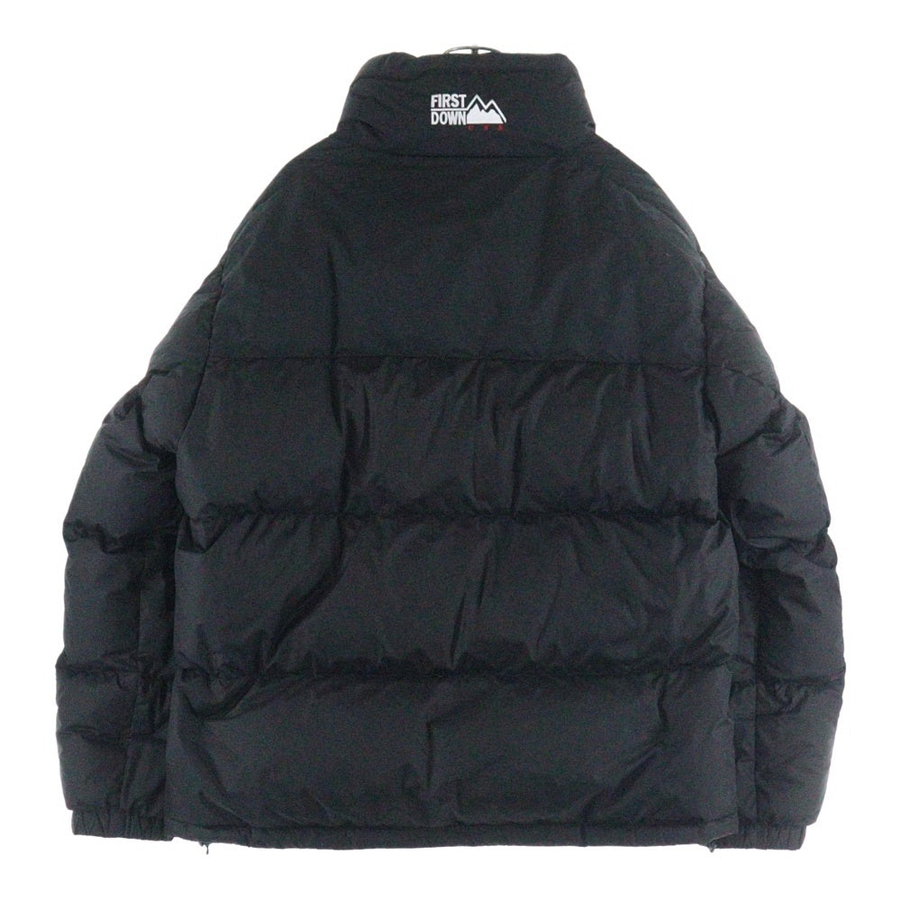 FIRST DOWN(ファーストダウン) BUBBLE DOWN JACKET MICROFT マイクロフト バブル ダウンジャケット ブラック F542001