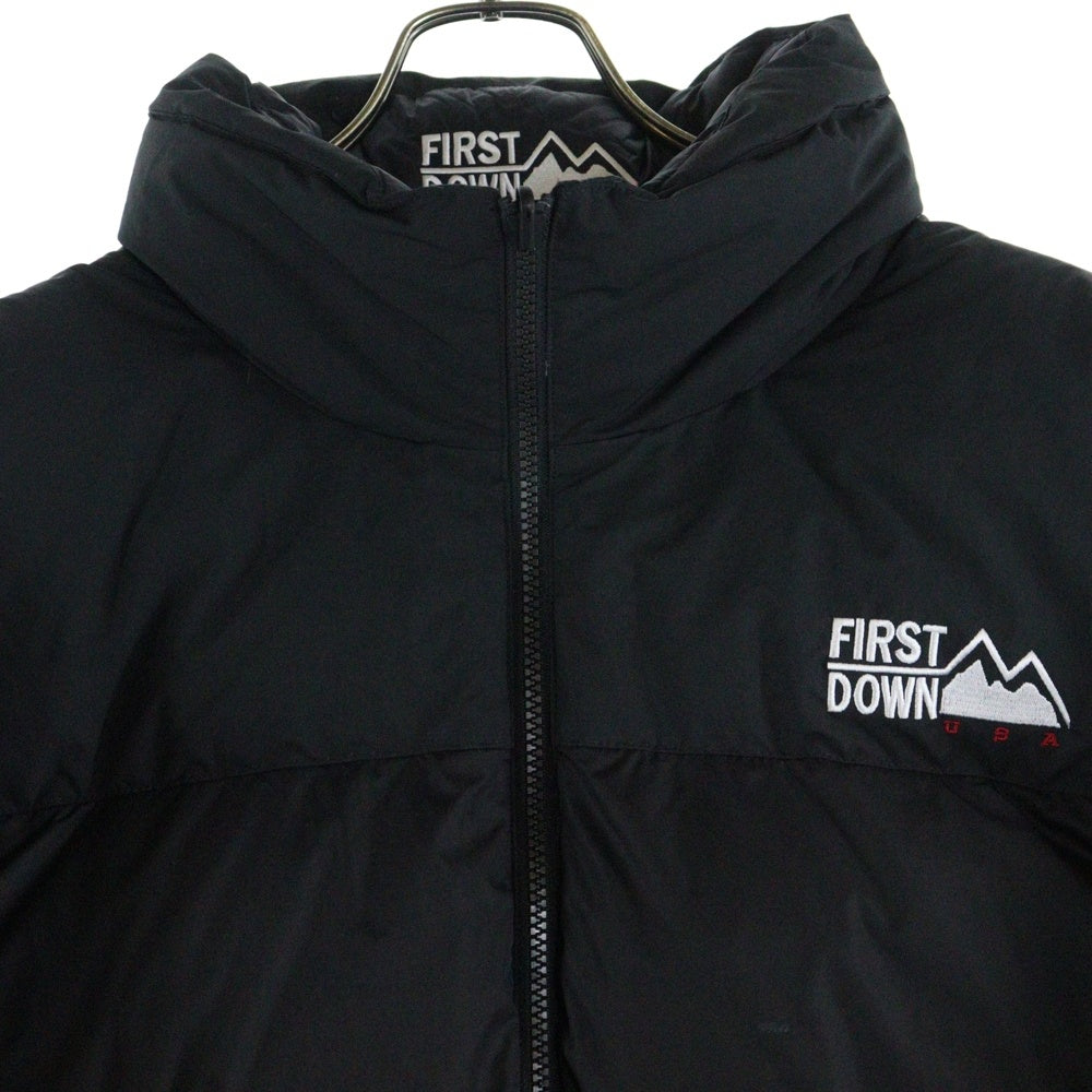 FIRST DOWN(ファーストダウン) BUBBLE DOWN JACKET MICROFT マイクロフト バブル ダウンジャケット ブラック F542001
