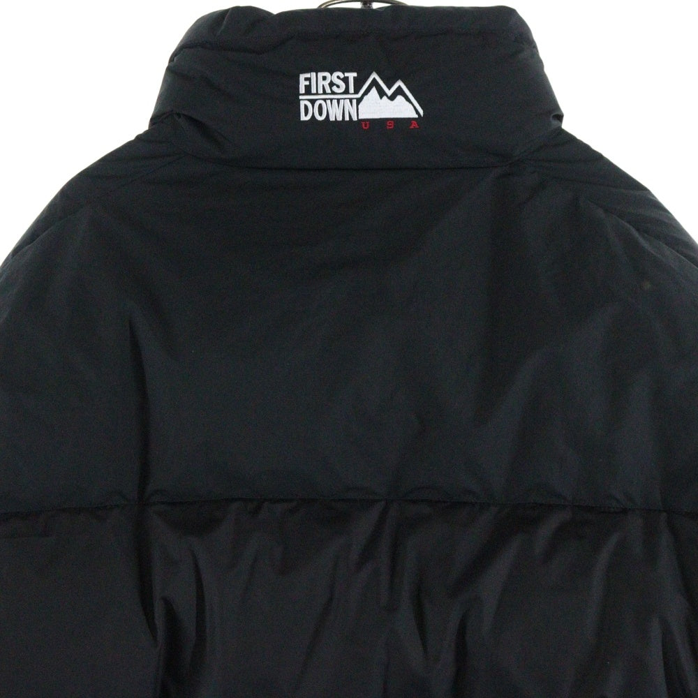 FIRST DOWN(ファーストダウン) BUBBLE DOWN JACKET MICROFT マイクロフト バブル ダウンジャケット ブラック F542001