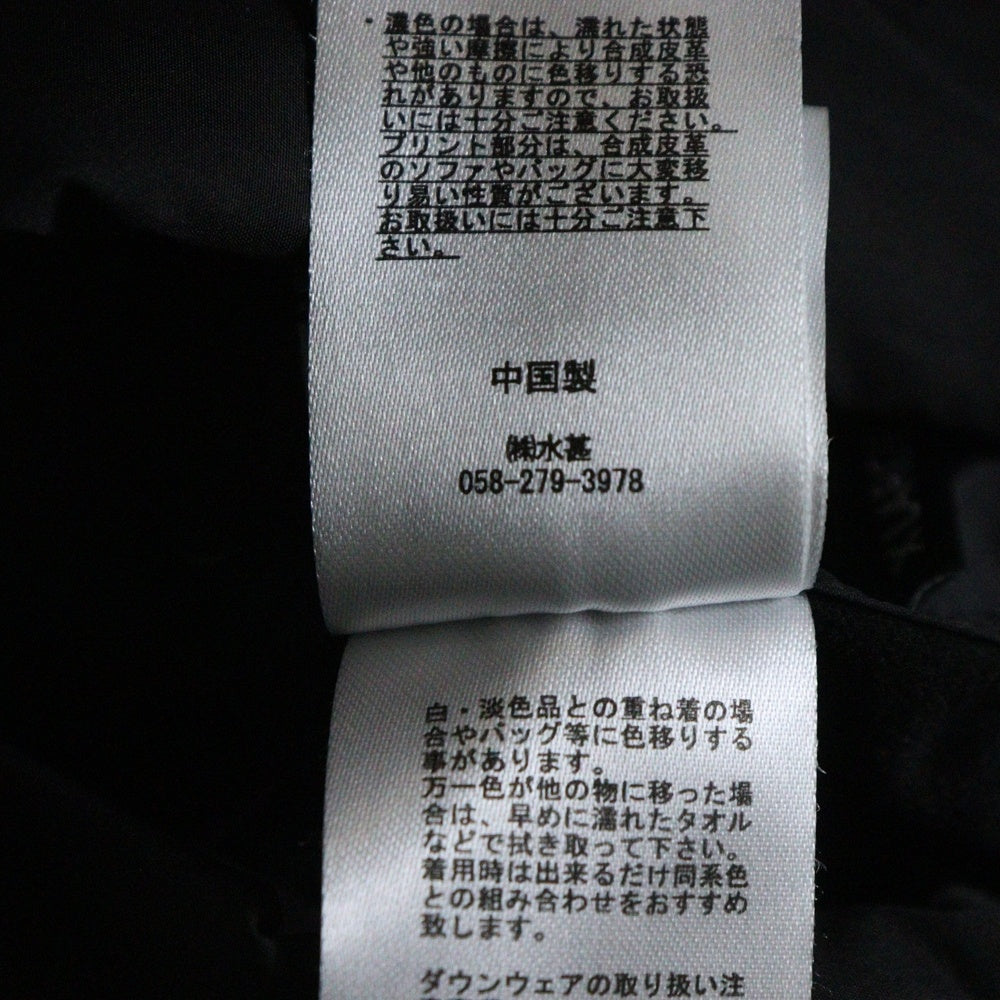 FIRST DOWN(ファーストダウン) BUBBLE DOWN JACKET MICROFT マイクロフト バブル ダウンジャケット ブラック F542001