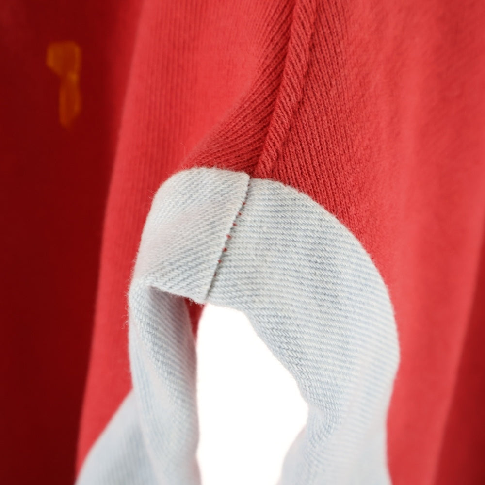 GALLERY DEPT.(ギャラリーデプト) GD LOGO PAINTED FLARE SWEAT PANTS ロゴプリント ペイント加工 フレアスウェットパンツ レッド