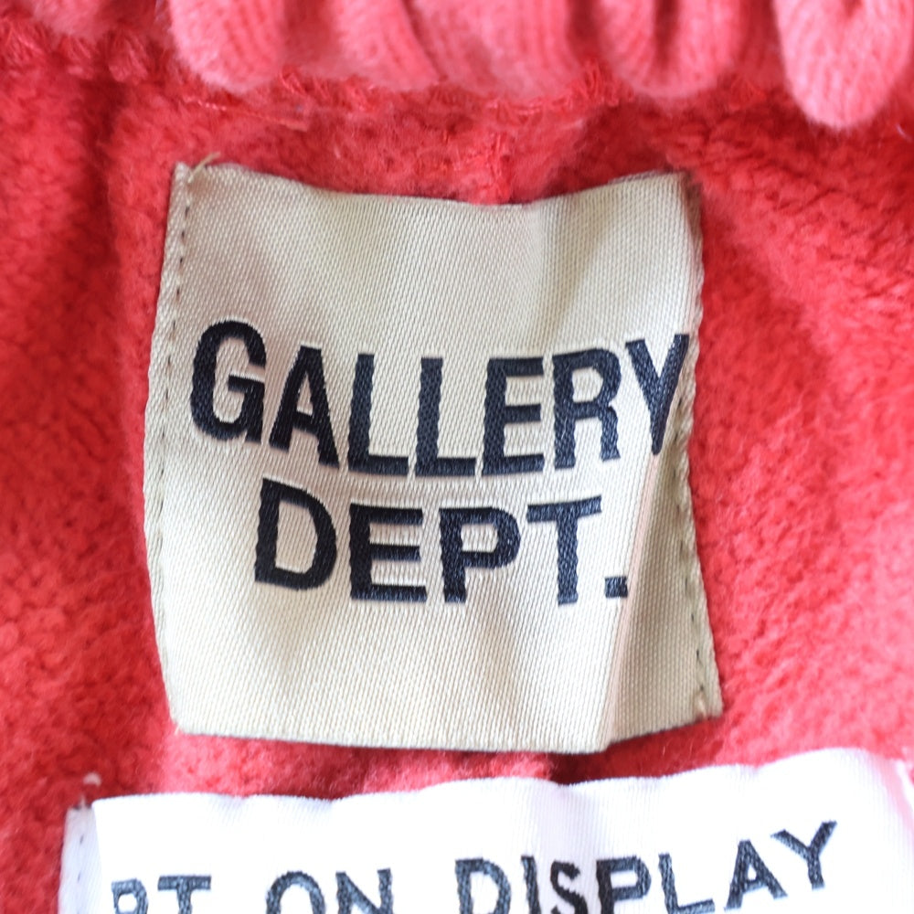 GALLERY DEPT.(ギャラリーデプト) GD LOGO PAINTED FLARE SWEAT PANTS ロゴプリント ペイント加工 フレアスウェットパンツ レッド