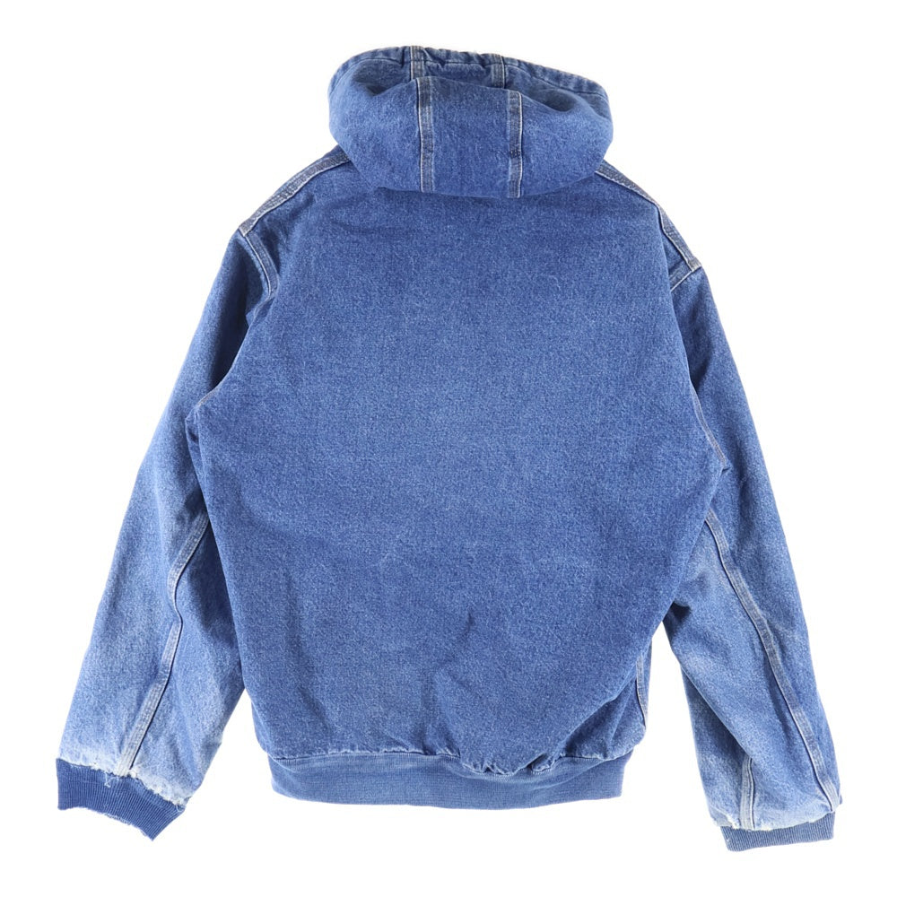 CARHARTT(カーハート) DENIM ACTIVE JACKET デニムアクティブジャケット 裏地ブランケット ジップアップフーデッドジャケット インディゴ J139 DST