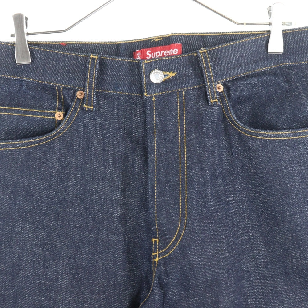 SUPREME(シュプリーム) Rigid Slim Jean ボタンフライ リジットスリムジーンズ デニムパンツ インディゴ