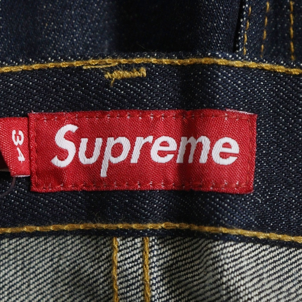SUPREME(シュプリーム) Rigid Slim Jean ボタンフライ リジットスリムジーンズ デニムパンツ インディゴ
