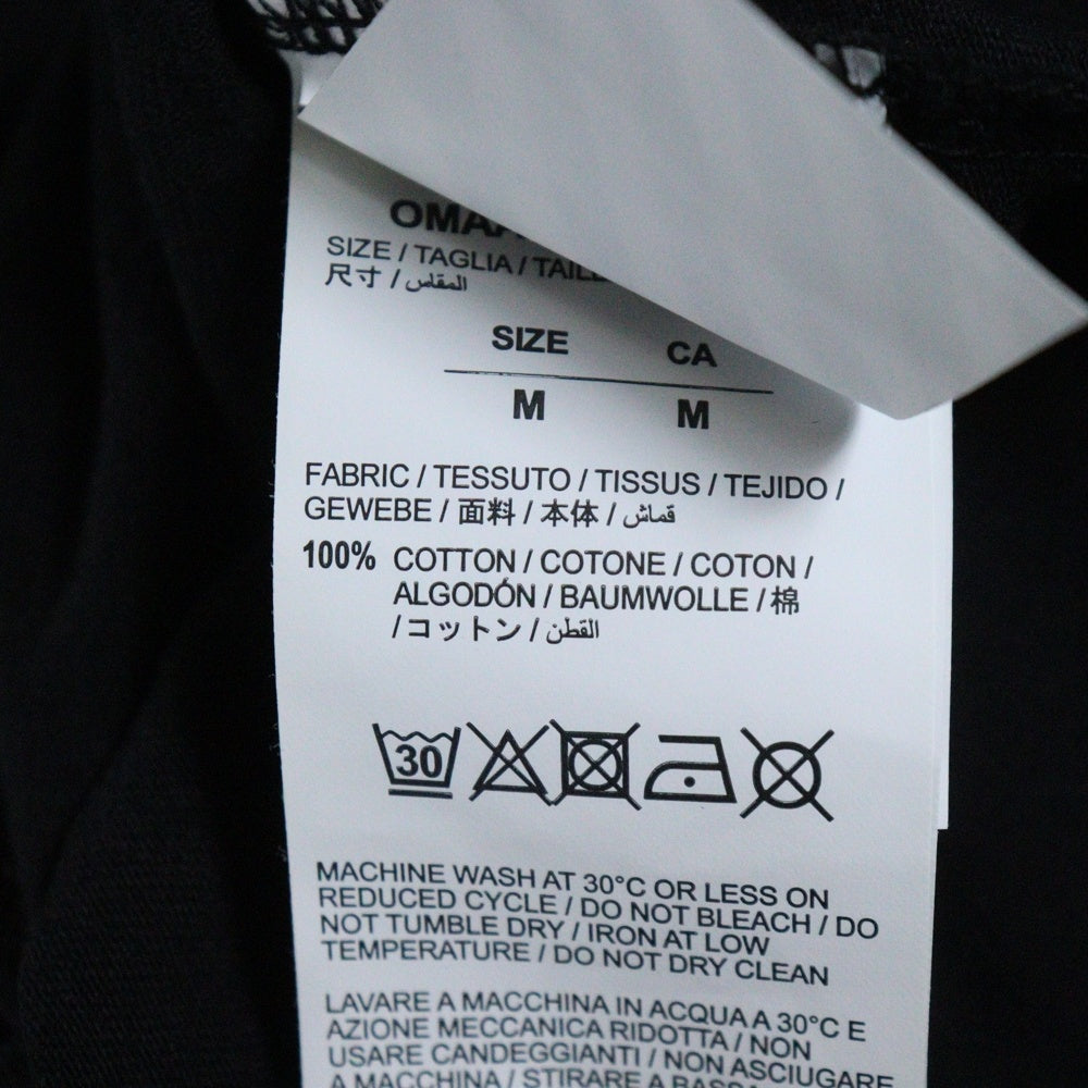 OFF-WHITE(オフホワイト) 19SS MONNALISA S S OVER TEE モナリザ バックプリント オーバーサイズ半袖Tシャツ カットソー ブラック OMAA038S19185005