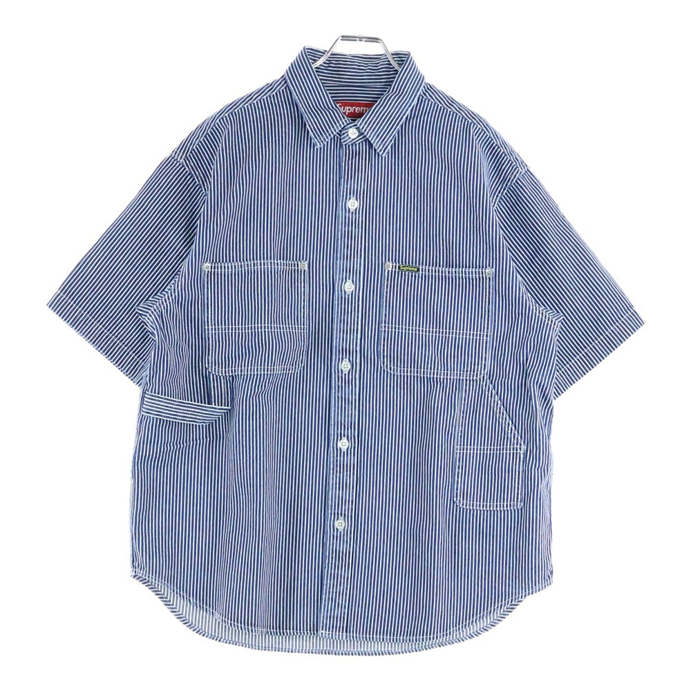 SUPREME(シュプリーム) 24SS Loose Fit S/S Denim Painter Shirt ルーズフィット デニムペインター 半袖シャツ インディゴ