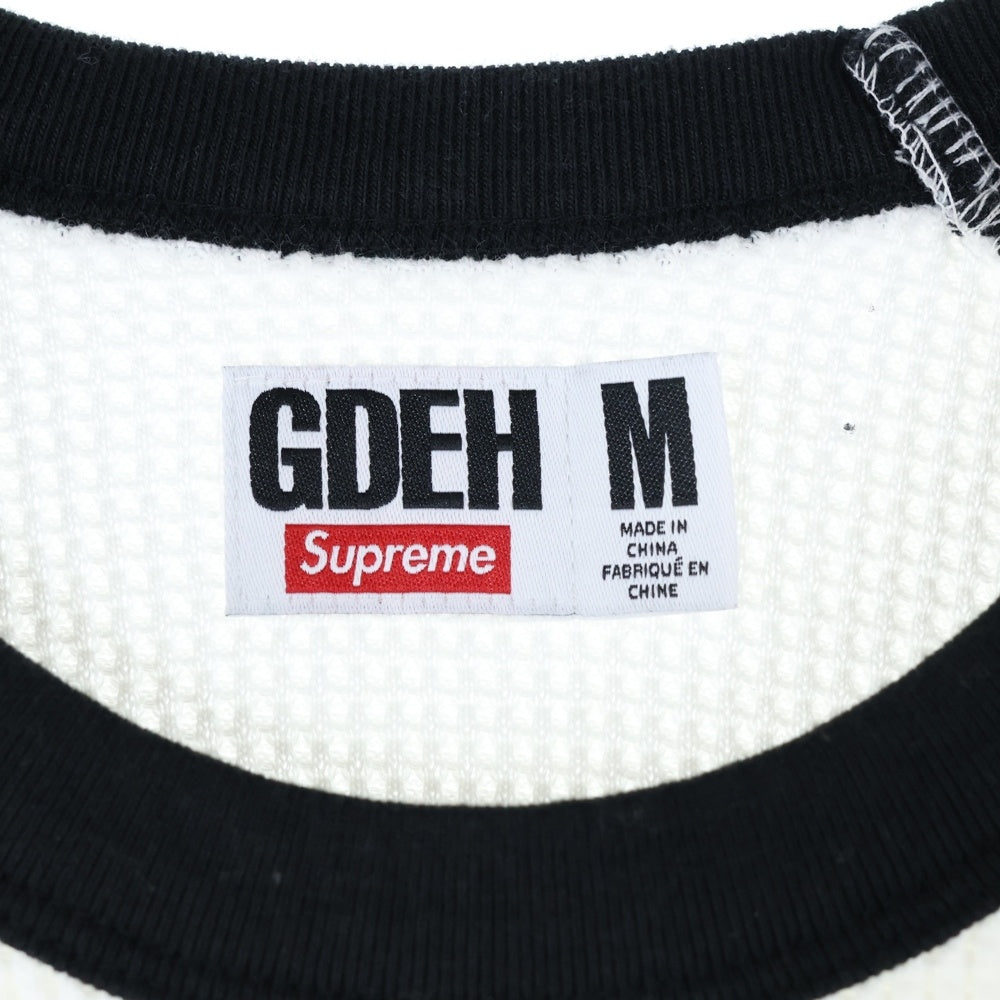 SUPREME(シュプリーム) 25SS ×GOODENOUGH Thermal グッドイナフ 長袖 ラグラン サーマル ホワイト/ブラック
