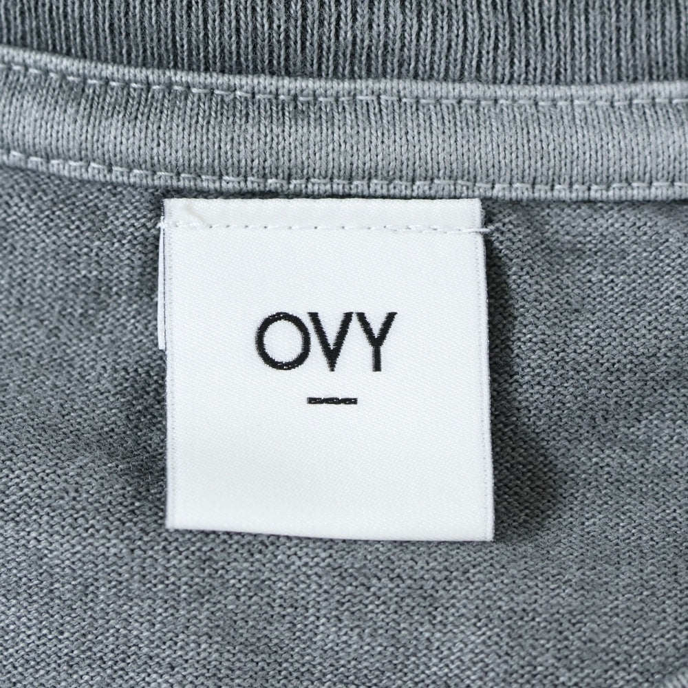 OVY(オヴィー) Pigment Dyed Relax Fit T-shirts オヴィー ピグメントダイリラックスフィット 半袖Tシャツ カットソー グレー