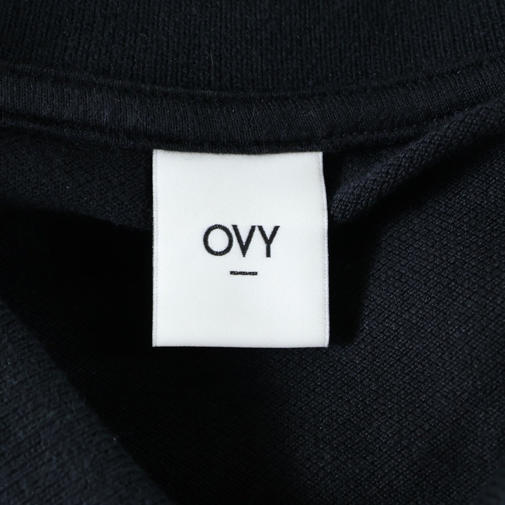 OVY(オヴィー) Standard Seed Stitch Polo オヴィー スタンダードシードステッチ 半袖ポロシャツ ブラック