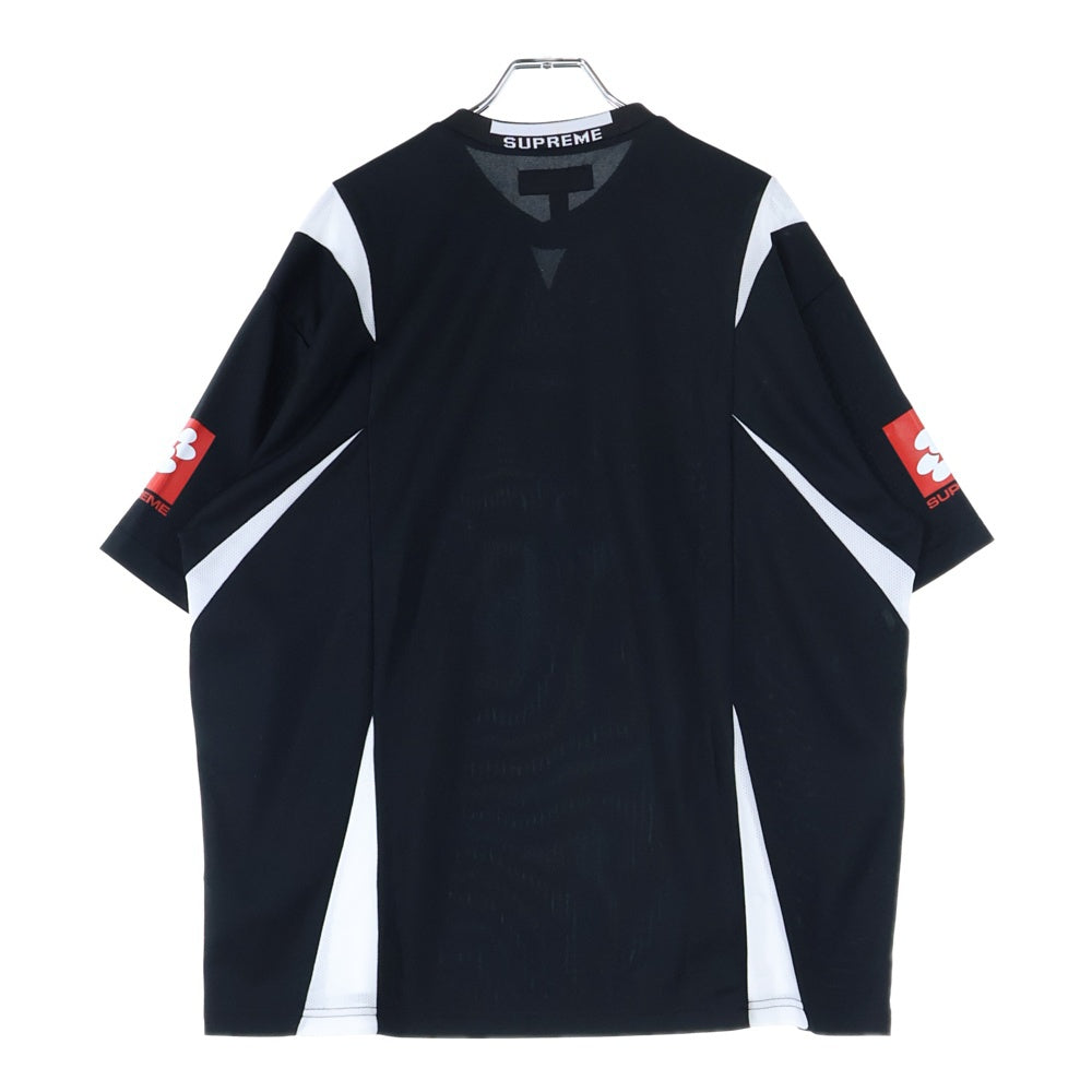SUPREME(シュプリーム) 24AW Crest Soccer Jersey クレスト サッカージャージ 半袖Tシャツ カットソー ブラック