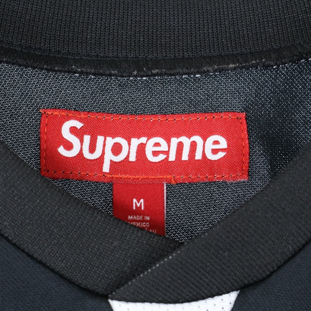 SUPREME(シュプリーム) 24AW Crest Soccer Jersey クレスト サッカージャージ 半袖Tシャツ カットソー ブラック
