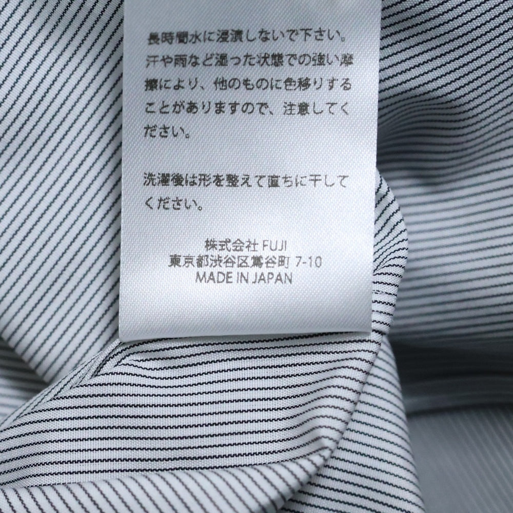 OVY(オヴィー) Stripe Open Collar Short Sleeve Shirt オヴィー ストライプオープンカラー 半袖シャツ グレー
